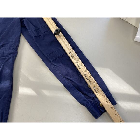 Some Days Lovin Jacket Womens Medium Blue Canvas Cargo Lace Up Back Parka PacSun - Picture 6 of 12